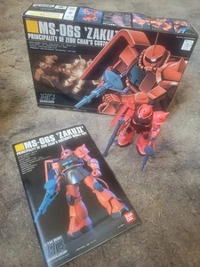 HG Gundam The Origin 1/144 MS-06S Zaku II Char's Mobile Suit Model Kit Assembled - Picture 1 of 5