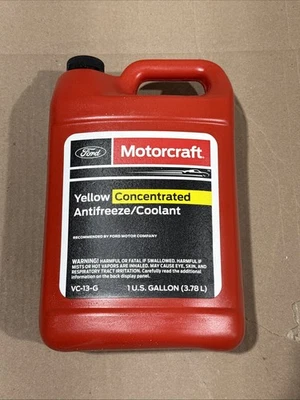 Ford Motorcraft VC-13-G Yellow Concentrated Antifreeze Coolant 1 Gallon Oem New - Image 1 of 4