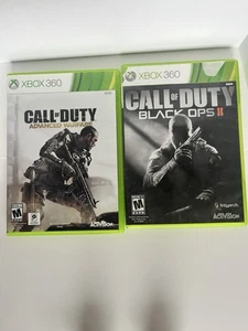 Call of Duty Lot of 2 Xbox 360 | Black Ops 2 & Advanced Warfare - Picture 1 of 5