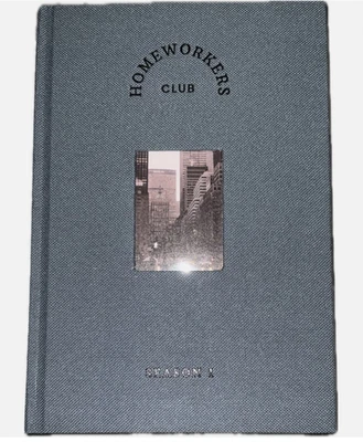 HOMEWORKERS CLUB BLUE HARDCOVER NOTEBOOK W/ PICTURE FRAME NEW IN GIFT BOX - Image 1 of 4