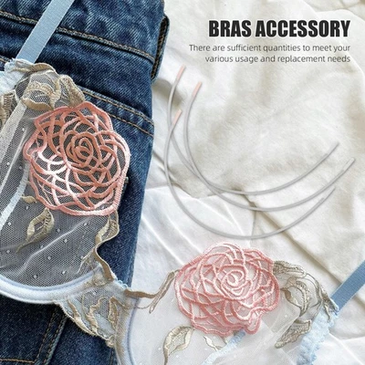  10 paia di reggiseni con ferretto in metallo con ferretto di ricambio per - Immagine 1 di 4