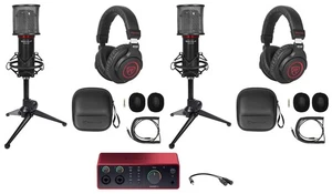 2 Personen Podcast Podcasting Aufnahme Bundle mit Scarlett 4i4 4. Gen Interface - Bild 1 von 12