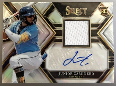 2023 Panini Select Silver Junior Caminero Rookie Patch Auto /99 - Image 1 of 2
