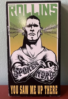 RARE! Henry Rollins, You Saw Me Up There (VHS, 1998) Spoken Word - Image 1 of 4