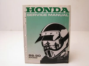 Honda NX250 NX 250 1988 1989 1990 taller de reparación manual libro de concesionario 61KW301 - Imagen 1 de 8