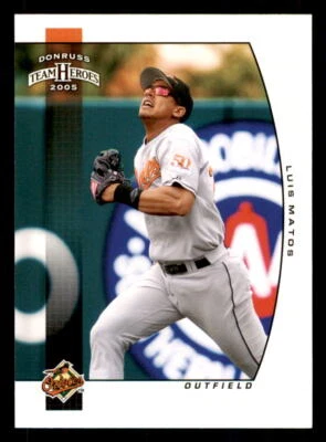 2005 Donruss Team Heroes  #46 Luis Matos Baltimore Orioles - Image 1 of 2