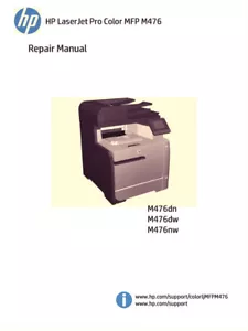 HP Laserjet Pro Color M476 Service Manual(Parts & Diagrams) - Picture 1 of 2