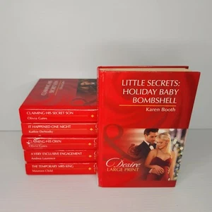 6x Mills & Boon Desire Hardcover Large Print Romance Sexy Love Story - Picture 1 of 8