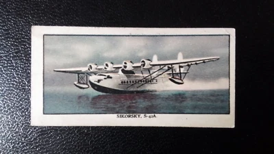 MARS LTD 1938. FAMOUS AREOPLANES, PILOTS,AND AIRPORTS. NO 35.  SIKORSKY S-43A. - Image 1 of 2