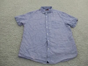 UNTUCKit Shirt Mens Extra Large Purple Outdoor 100% Linen Button Slim Preppy - Picture 1 of 8