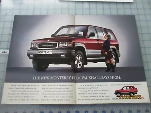 Vauxhall Monterey 2 Page Advert ( Joined ) Ex-Magazine Advert - Picture 1 of 1