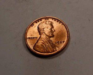 1927 Lincoln Wheat Cent Penny * Choice BU Red * XW737 - Picture 1 of 2