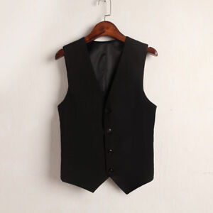 Women Suit Vest Waistcoat Sleeveless Coat Jacket Tuxedo Slim Work Gilet Workwear