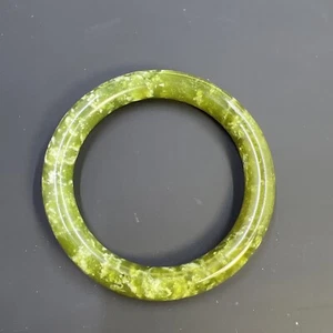 Jadeite green jade bangle Bracelet Beautiful Color - Picture 1 of 24