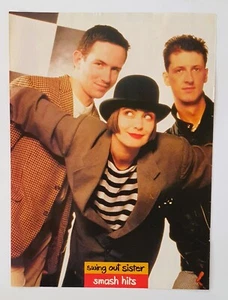 SWING OUT SISTER Smash Hits magazine 1 page pin up pull out poster 1987 vintage - Bild 1 von 6