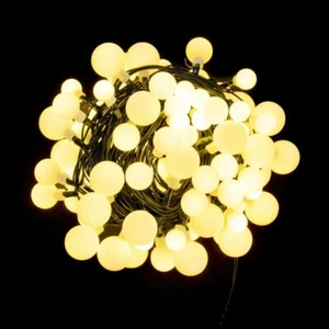 Vickerman X22G311 28 ft. 100 Light LED 3 Cherry Set with Green Wire, Warm White - Picture 1 of 1