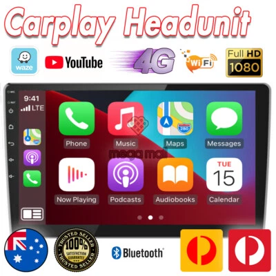 10.1 inch CarPlay Android 10.0 Car Stereo 2DIN GPS FM AM Radio USB Head Unit  - Image 1 of 4