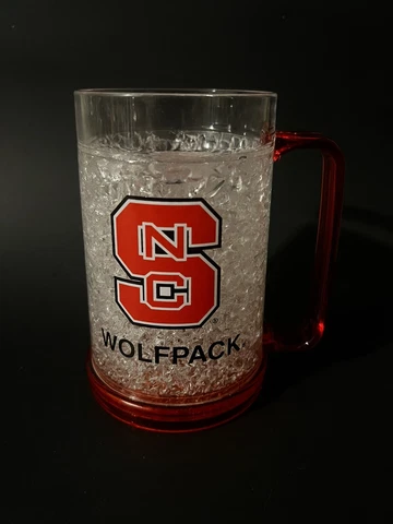 NC State Wolfpack Freezer Red Mug 6in Height 18 oz Cover