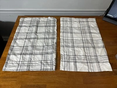 Набор из 2 наволочек Vince Camuto в полоску в клетку 100% хлопок - Изображение 1 из 4