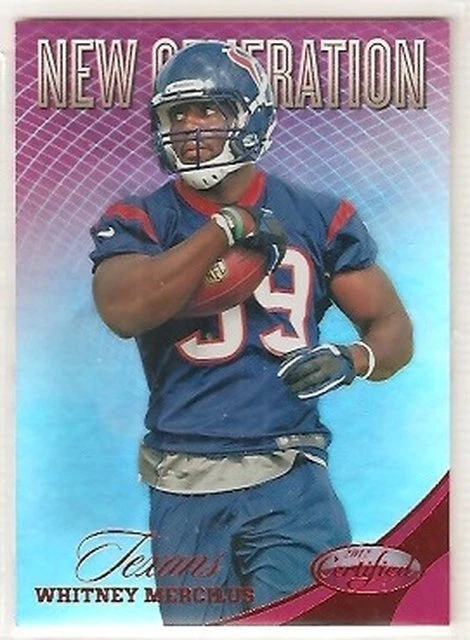 Whitney Mercilus Houston Texans Illinois 2012 Certified RC MIRROR RED 28/250 - Image 1 of 1