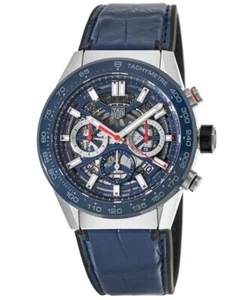 Nuevo Reloj Esqueleto Tag Heuer Carrera Calibre Heuer 02 CBG2A11.FC6460 Azul Hombre - Imagen 1 de 1