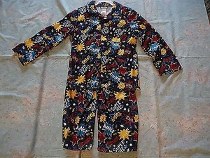 New Boys Joe Boxer pajama Set Super Hero theme Navy Blue Red Yellow size M 4T - Picture 1 of 6