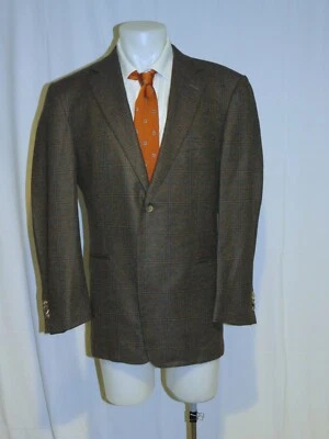 Blazer Ermenegildo Zegna Su Misura Verde Cuadros 100% Cachemira Dos Botones 42L Foto 1 de 4