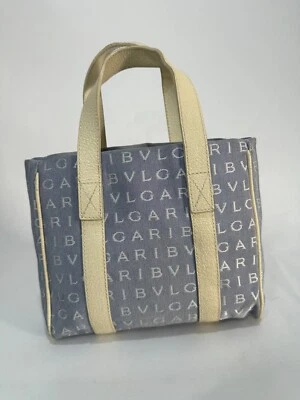 Bolso de Mano Pequeño Bvlgari Azul Logo Foto 1 de 4