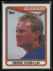 1990-91 Topps Derek King New York Islanders #128