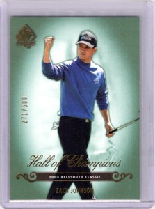 2005 Upper Deck SP Authentic Zach Johnson #70 Hall of Champions /500