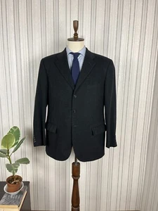 Polo Ralph Lauren Charcoal Gray Super Soft Cashmere Italy Made Blazer 44, EU 54 - Picture 1 of 11