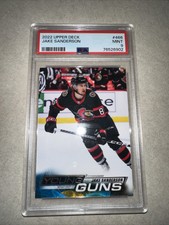 2022-23 Upper Deck Young Guns Jake Sanderson PSA Mint 9