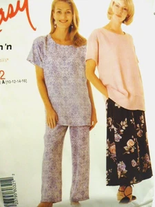 PATRÓN SIN CORTAR FÁCIL McCalls MC8032 Talla A 10-12-14-16 Desgaste Informal Pantalones Top Falda - Imagen 1 de 3
