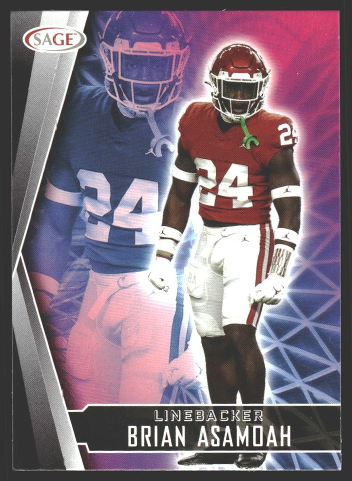 Brian Asamoah #183 2022 SAGE Oklahoma Sooners - Image 1 of 2
