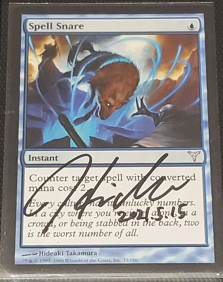 MTG Spell Snare Dissension SIGNED BY ARTIST - Image 1 of 1