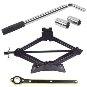 5PCS Universal Car Jack Emergency Kit, Portable 2Ton/4400LBS Scissor Jack wit... - Picture 1 of 6
