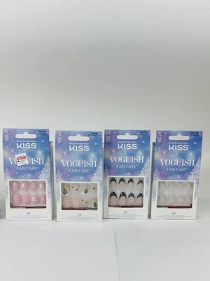 100PC Kiss imPRESS Manicure Red French Green White Holiday Christmas Nails LOT - Image 1 of 4