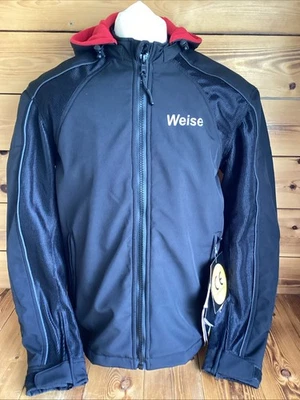 Weise Chicane Men's Black Softshell Mesh Summer Motorcycle Motorbike Jacket