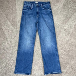 Mother Damenjeans 32 blau The Kick It hoher Bund gerades Bein UVP 328 $ Stretch - Bild 1 von 13