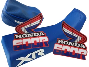 Seat cover tank decals fender bag for honda xr 600 XR600 85 free & fast ship 🌐" - Picture 1 of 11