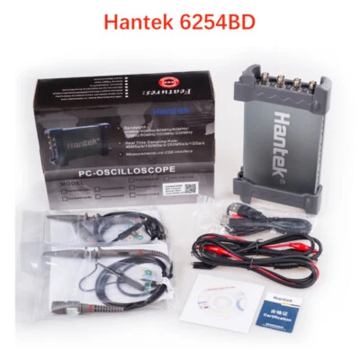 Hantek 6254BD Osiclloscope Digital 4 Channels 250Mhz Bandwidth USB PC Portable - Image 1 of 4