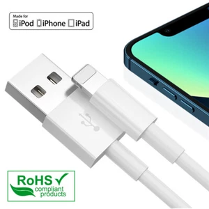 3/6/10ft High Speed Charger Cable Lead USB for iPhone 13 12 11 Pro Max xr xs max - Picture 1 of 14