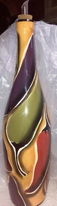 Clay Art Caliente Oil Jar & Drizzle Spout Dispenser Chili Pepper Theme 13" - Picture 1 of 4