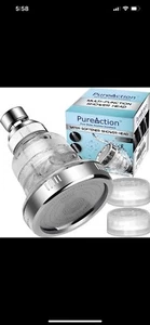 PureAction Water Softener Shower Head Filter for Hard Water - Chlorine & Fluorid - Picture 1 of 6