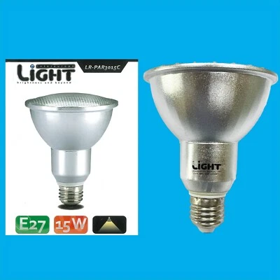 2x 15W (=75W ) PAR30 R95 CFL Low Energy Reflector Light Bulb ES E27 Edison Screw - Image 1 of 4