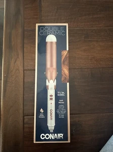 Conair Double Ceramic Curling Iron 1.5 Inch Barrel - Rose Gold - Picture 1 of 2