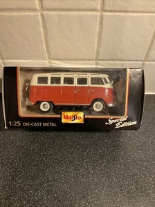 Maisto 1/25 Scale Volkswagen Van Samba Special Edition Boxed UNUSED BOXED - Picture 1 of 9