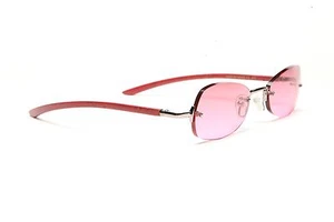 GOLD UND HOLZ RANDLOSE BRILLE BRILLE SONNENBRILLE #169 - Bild 1 von 6