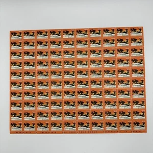 1933 WX69 Christmas Greetings Elves Sheet Of 100 Stamps Holiday Seals Red - Picture 1 of 4