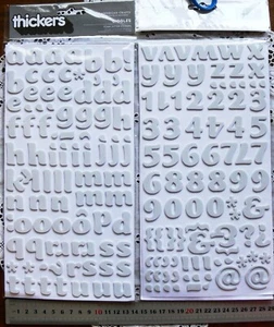 GIGGLES Foam WHITE Thicker Sticker 170 Items 16-26 High & 8-29 Wide mm L3LF - Picture 1 of 4